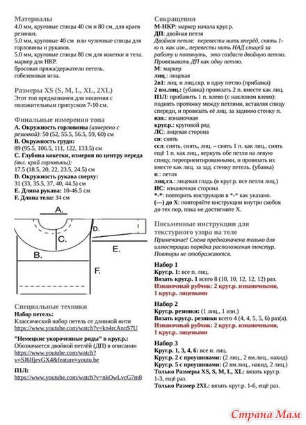 Футболка Sommerknusс (Летние объятия) by elsebeth judith. Спицы.