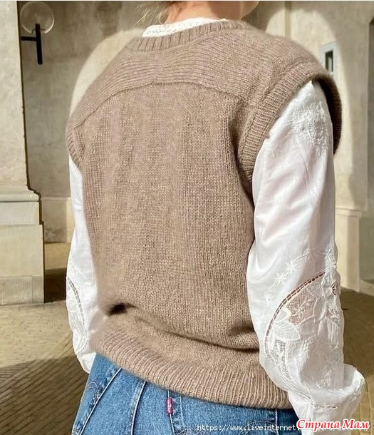 Жилет PAUL Vestby от Moreca knit. Спицы.