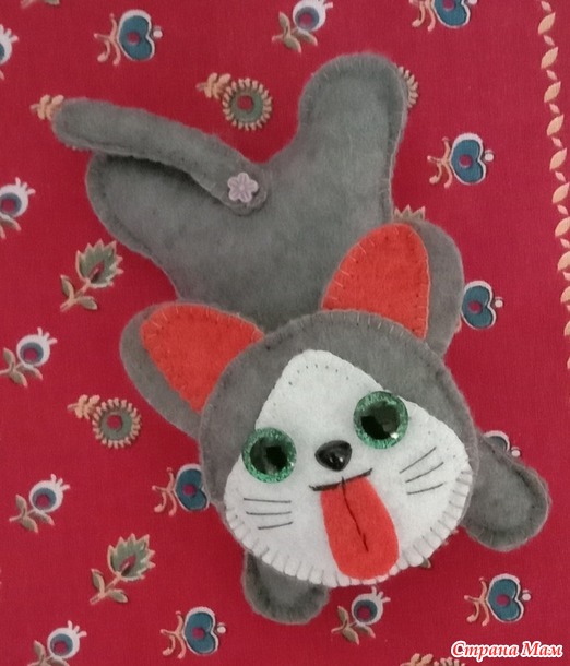 Времена года. Март. Котик из фетра