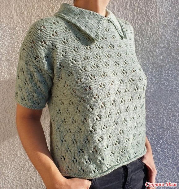 Футболка Harimau - T-shirt от Knit Gang. Спицы.