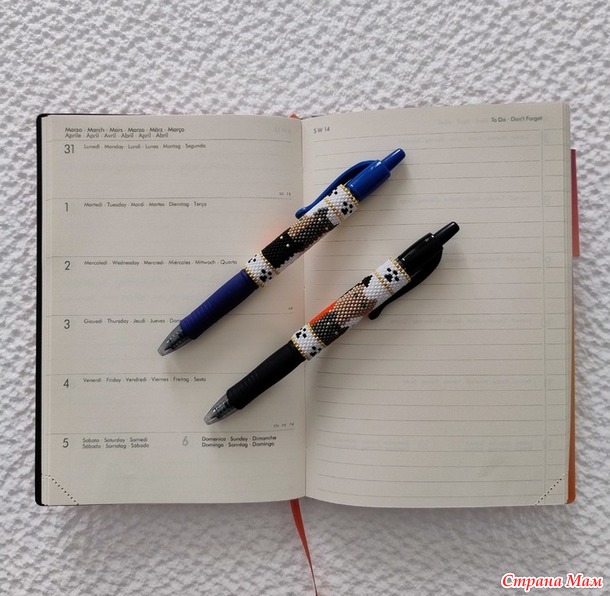 Времена года. Март. Pen wraps или одежка для ручек