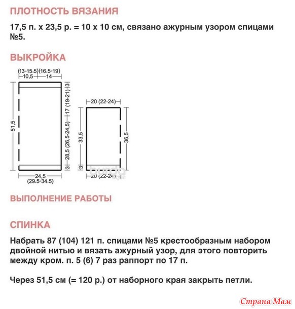 Ажурная невесомая туника от Gala Sheikh-описание вязания. Спицы.