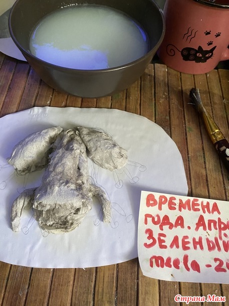 Времена года. Апрель. Зеленый. Шкатулка.