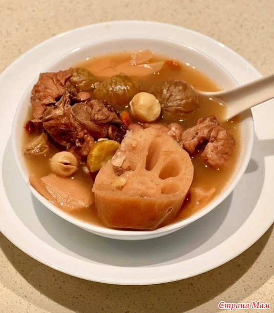 Незабываемый вкус китайских новелл. Суп из корня лотоса.