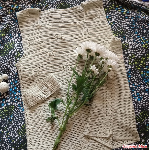 Простая кофточка крючком