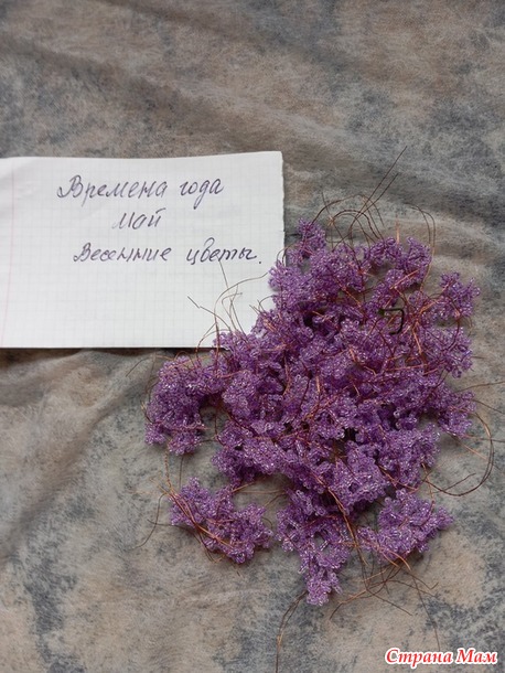 Времена года. Май. Веточка сирени.