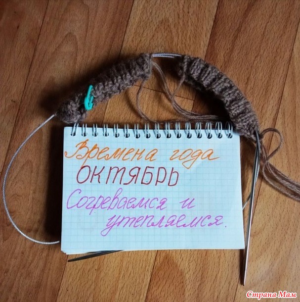 Времена года. Октябрь. Кофейные гетры.