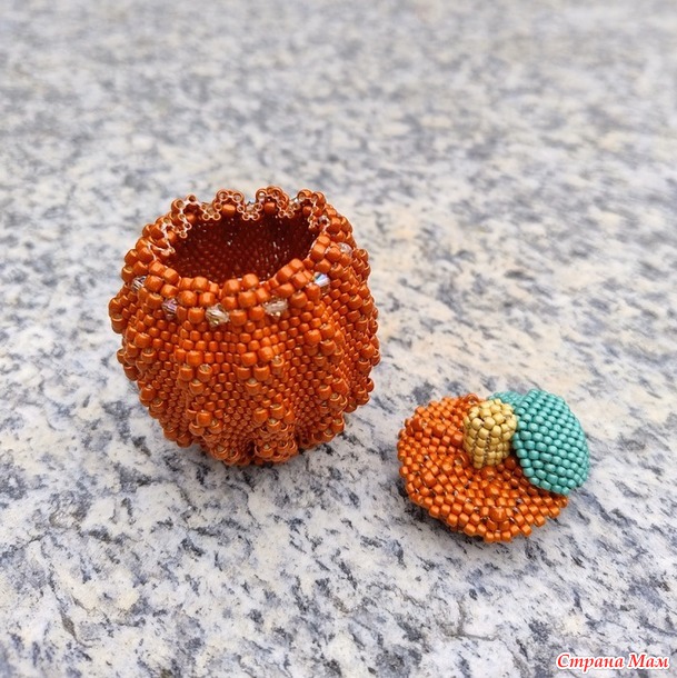 Времена года. Сентябрь. Шкатулочка "Тыква"