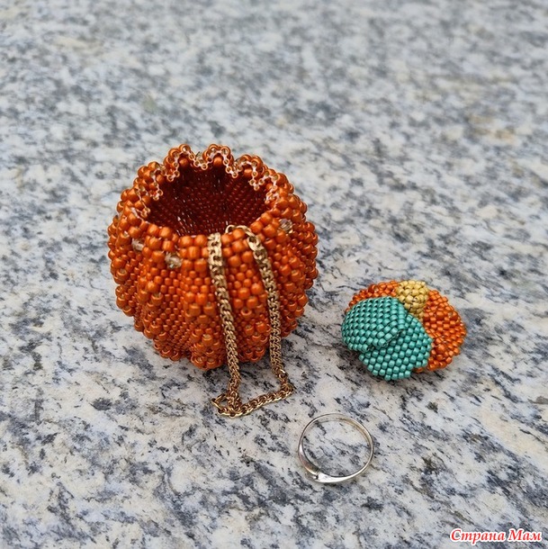 Времена года. Сентябрь. Шкатулочка "Тыква"