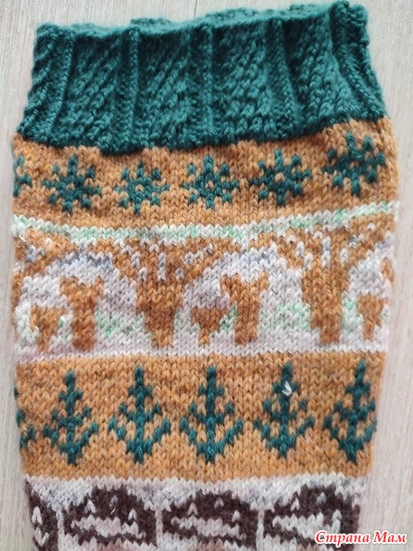 Времена года. Сентябрь. Гольфы с грибами.