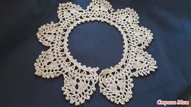 вязанные воротнички