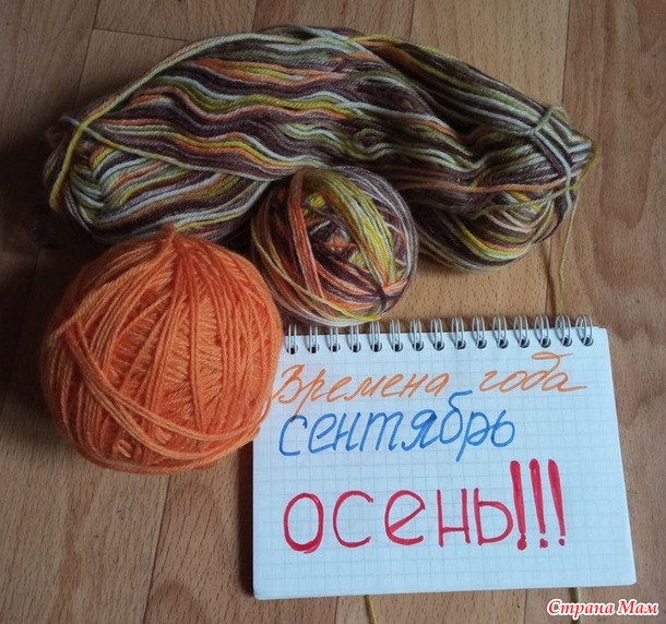 Времена года. Сентябрь. Осенние носочки.