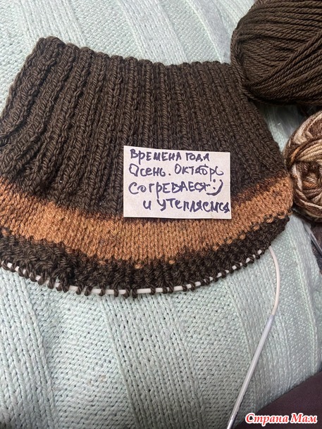 Времена года. Октябрь. Кофейные гетры