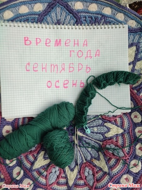 Времена года. Сентябрь. Гольфы с грибами.