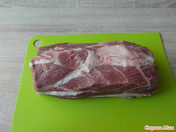 НШ Как заготовить мясо? Рулет с тонкими салями.