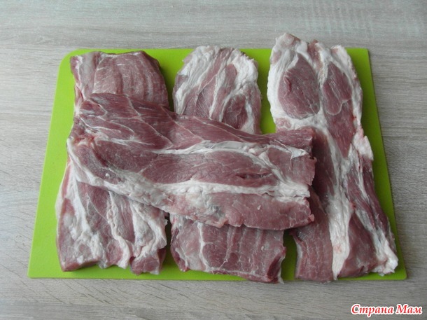 НШ Как заготовить мясо? Рулет с тонкими салями.