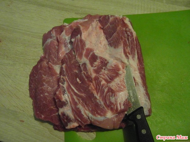 НШ Как заготовить мясо? Рулет с тонкими салями.