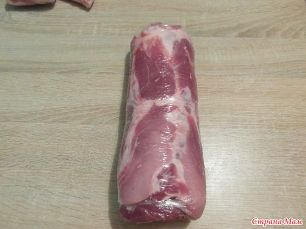НШ Как заготовить мясо? Рулет с тонкими салями.