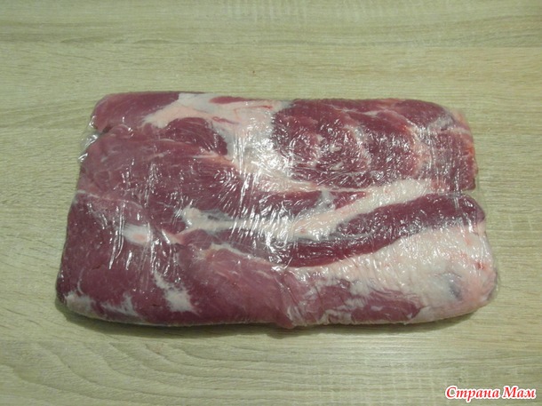 НШ Как заготовить мясо? Рулет с тонкими салями.