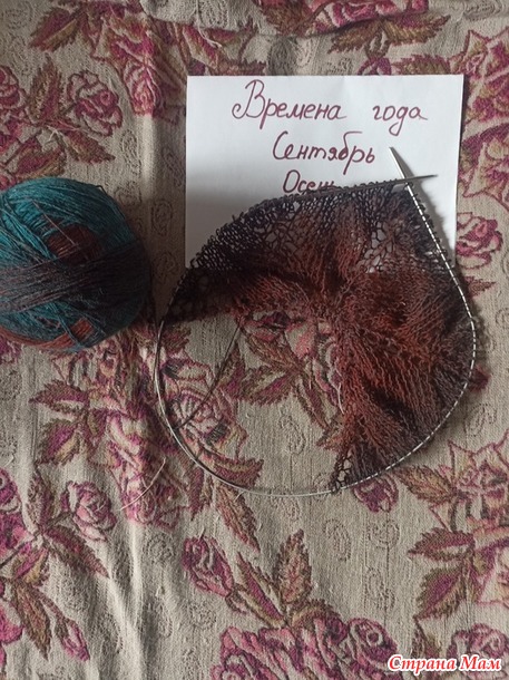 Времена года. Сентябрь. Шаль.