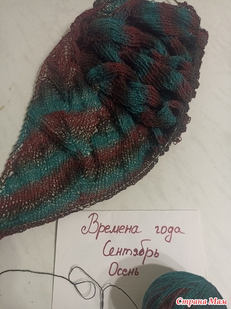 Времена года. Сентябрь. Шаль.